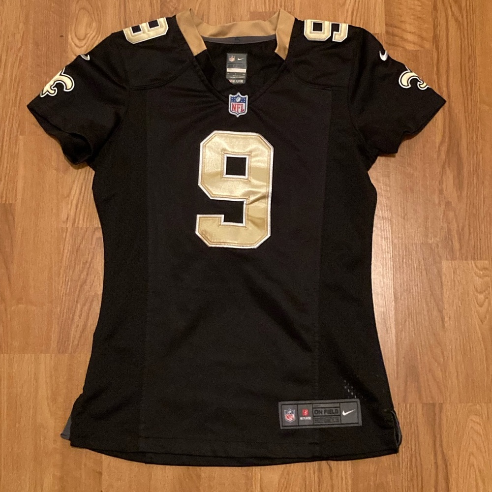 Nike Black and Gold Women's Jersey